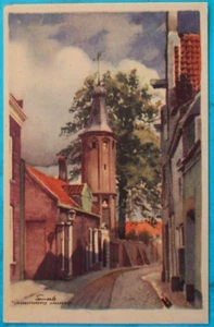 AK ~1930er? Harderwijk Linnaeustorentje Gelderland Turm Burg Schloß Niederlande - Bild 1 von 2