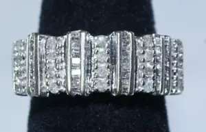STATEMENT 10K Yellow Gold 1ctw Natural Diamond Ring Size 7, 4.5grams - Picture 1 of 15