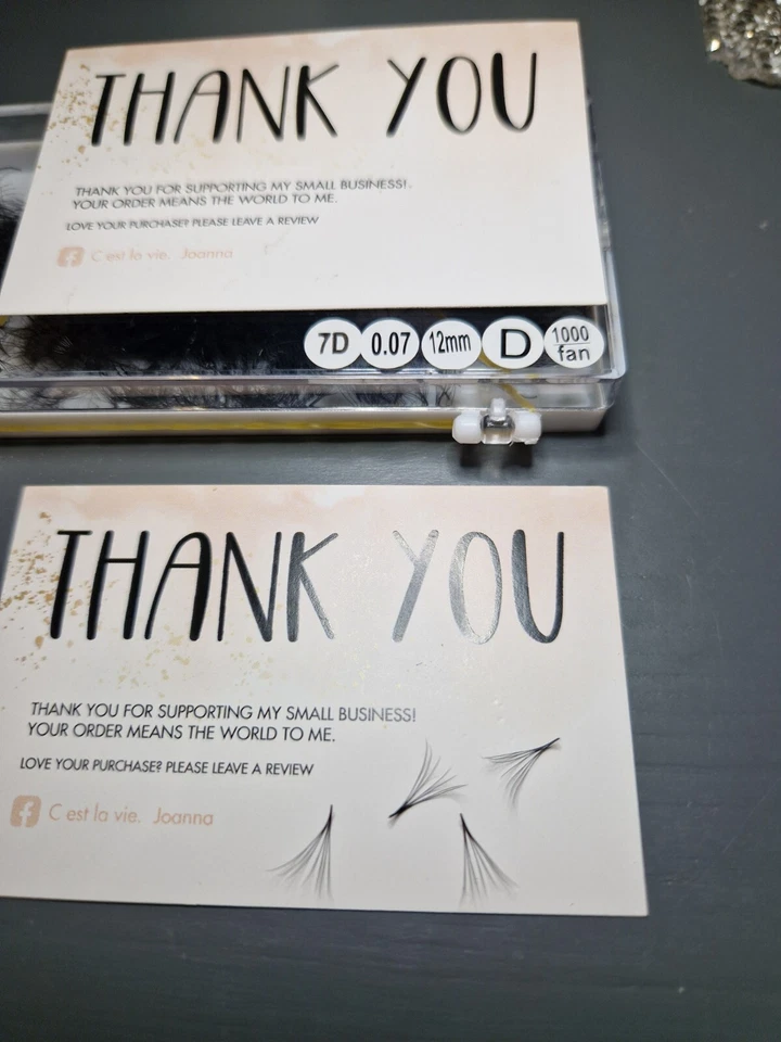 Russian Volume Eyelash Extensions 7D 0.07 12mm 1000pc ❤️ — 第 1/1 张图片