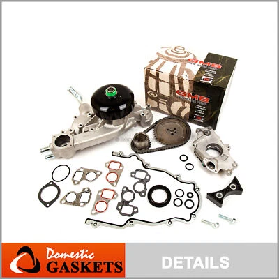 Kit de cadena de distribución junta de cubierta bomba de aceite de agua para 03-06 Cadillac GMC 4.8 5.3 6.0 Foto 1 de 4