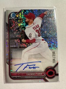 K99,520 - 2022 Bowman Chrome Prospect Auto Speckle #CPATF Thomas Farr #/299