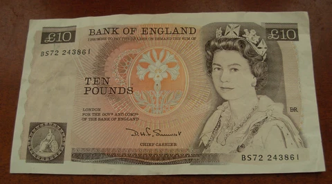 Great Britain ND (1975-1992) 10 Pounds Circulated Note Cover