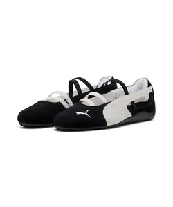 Puma Speedcat Ballet Black White Womens Mary Jane Sneakers 401287-06 - Picture 1 of 9