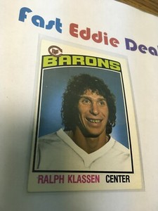 O-PEE-CHEE HOCKEY CARD 1976-77 RALPH KLASSEN CARD 282 CLEVELAND BARONS EXCELLENT