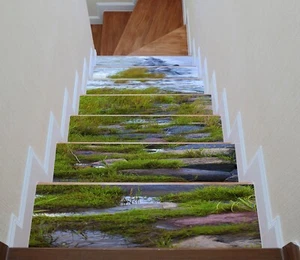 3D Stone Avenue E043 Stair Risers Decoration Photo Mural Vinyl Decal Wallpaper E - Bild 1 von 6