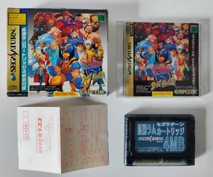 X-Men Vs Street Fighter + 4mb RAM & Hagaki - Sega Saturn JP NTSC Capcom Marvel - Imagen 1 de 18
