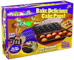 TeleBrands Bake Pop Cake Pops Baking Pan aus dem TV Posten mit 12 Stk. - Bild 1 von 4