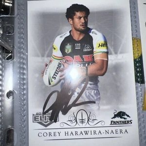 Corey Harawira-Naera Signed 2018 Elite NRL card Penrith Panthers - Picture 1 of 1
