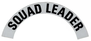 FIRE SQUAD CAPTAIN - Highly Reflective FIRE HELMET CRESCENT  DECALS -  A PAIR - Picture 1 of 1