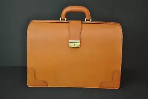 Vintage Chaps Ralph Lauren Aktentasche braun Sattelleder Gladstone Tasche 35225VT - Bild 1 von 8