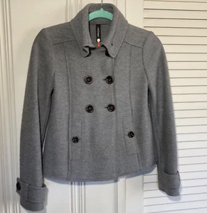 Chaqueta Abrigo Marc Cain Marrón Gris Lana Hervida Guisante Talla N1 (Pequeña) - Imagen 1 de 19