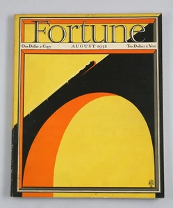 Vintage Fortune Magazine August 1932 Paris Fashions Duck Decoys Great Cover - Picture 1 of 6