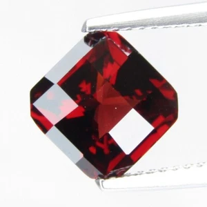 2.94Cts Natural Superior Pinkish Color Pyrope Garnet Cushion Checker Cut - Picture 1 of 6