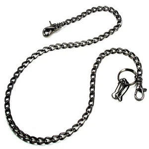 DK Basic einfache starke Biker Trucker Schlüssel Jeans Geldbörse Kette (30") SCHWARZ CS24BLK - Bild 1 von 7