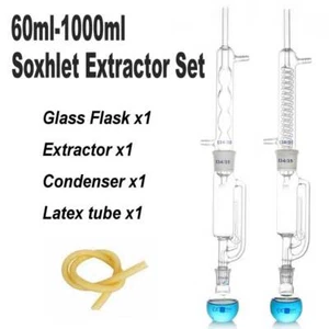 Labor 60 ml – 1000 ml Lehr-Soxhlet-Extraktor Biologie Glaswarenextraktion - Bild 1 von 10