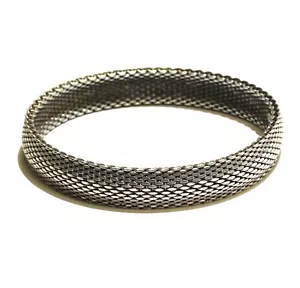 Pulsera de malla de lujo de plata de ley 925 41,9 g estado único 7" para mujer - Imagen 1 de 4