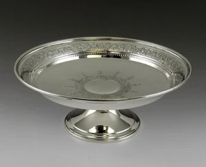 Antik viktorianischer Stil Tiffany & Co Sterlingsilber Tazza Kompott Sockel Schale - Bild 1 von 4