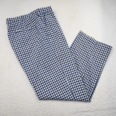 Pantalones de golf IZOD rendimiento a cuadros frente plano para hombre talla 36 x 32 Foto 1 de 4