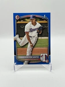 Bowman-Winston Santos 2025 azul BP-121 RC #ed 15/150 Texas Rangers... combinación de colores - Imagen 1 de 2