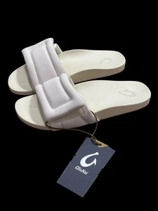 NWT Women’s Olukai Off White Sunbeam Slide Comfort Sandals - Size 7 - Picture 1 of 9