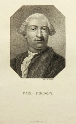 G. ZUMPE (1793-1854), Komödiendichters Goldoni (*1707), Radierung Romantik - Bild 1 von 4