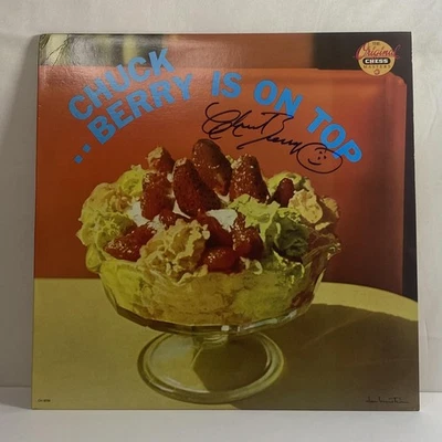 Chuck Berry Vinyl Record Berry Is On Top LP Chess CH-9256 Autograph Copy Reissue - Image 1 of 4