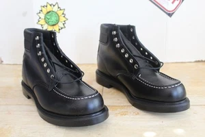 New Red Wing 8133 SuperSole Moc Toe Black Chrome Leather Boots 11 D Made USA - Picture 1 of 12