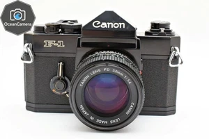 *NEAR MINT* Canon F-1 Late analoge Kleinbildkamera + neue FD NFD 50mm F1.4 aus Japan - Bild 1 von 14