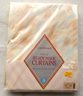Co-op Comfortmaker pencil pleat curtains Width 66" Drop72" New - Image 1 of 4