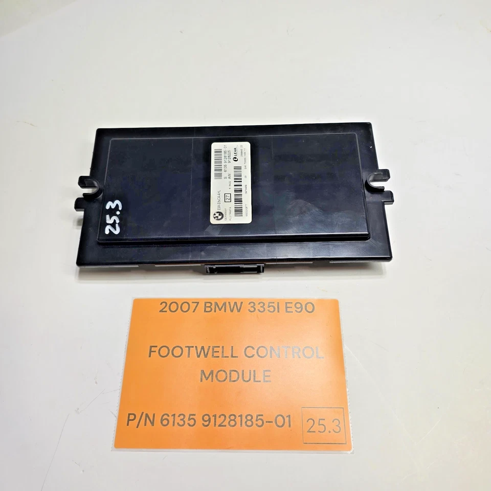 07-10 BMW E90 E92 328i 335i FOOTWELL CONTROL MODULE LEAR 6135 9128185-01 OEM - Image 1 of 4