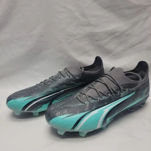 Puma Ultra Ultimate FG/AG Soccer Cleats Men Size 11 #107827-01 Black / Gray/Teal - Picture 1 of 10