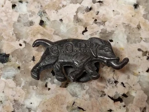 Antike frühe GOP republikanische Elefanten Ansteckstecker (keine Pinback) - Bild 1 von 7