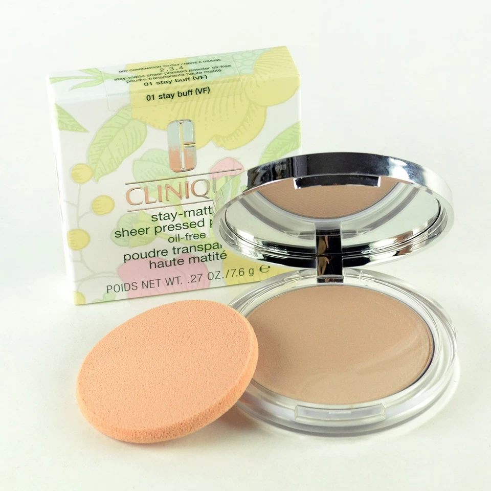 Clinique Stay Matte Sheer Pressed Powder 01 STAY BUFF - Size 0.27 Oz. / 7.6 g - Image 1 of 1