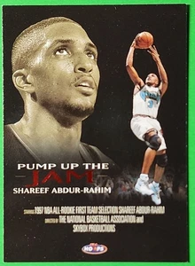 1998-99 NBA Hoops - Pump up the Jam Insert Card #7 Shareef Abdur-Rahim Grizzlies - Bild 1 von 2