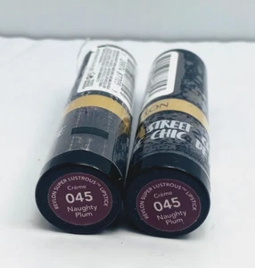 New (2) REVLON Super Lustrous Lipstick #045 NAUGHTY PLUM **PLS READ - Picture 1 of 4