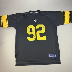 Pittsburgh Steelers James Harrison Jersey Mens 2XL Black Reebok NFL Football #92 - Picture 1 of 11