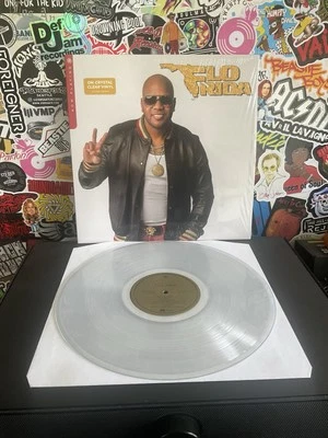 FLO RIDA Now Playing VG++ CRYSTAL CLEAR VINYL W/HYPE STICKER - Image 1 of 2