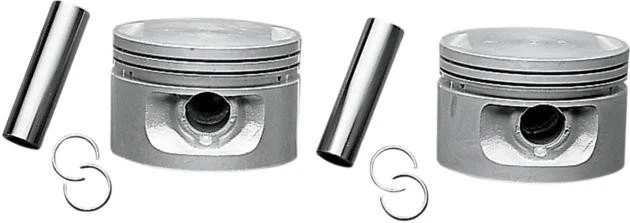 DS Piston Set 3.498" +.010" Bore 8.5:1 Harley Davidson #139686 Foto 1 de 1