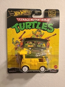 Hot Wheels GJR50 Teenage Mutant Ninja Turtle Party Wagon Yellow Premium New - Picture 1 of 6