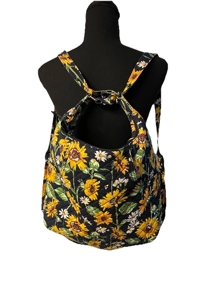 Vera Bradley Mochila Convertible Bolso de Hombro Girasoles y Margaritas Foto 1 de 4