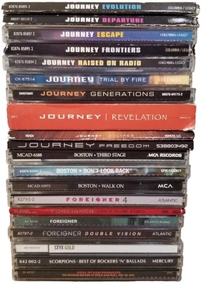 Classic Southren Hard Rock CD Lot Of 20 Journey Boston Styx Scorpions Foreigner  — 第 1/3 张图片