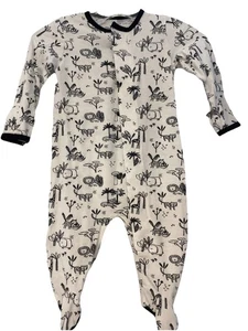 Baby Boys Magnetic Me Black And White Lion Modal Pajamas Size 0-3 Months Newborn - Picture 1 of 3