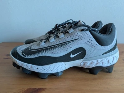 Nike Alpha Huarache Elite 4 MCS Baseball Cleat Smoke Grey Men's 9.5 FD6221-002 - Image 1 of 4