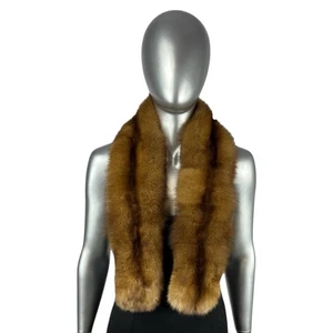 RUSSIAN SABLE Scarf, 43” L, Certified Vintage Fur - Picture 1 of 8