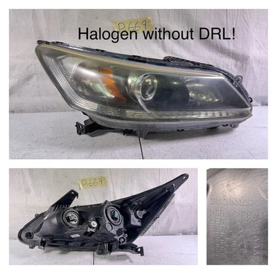 Оригинальная правая галогенная фара для седана Honda Accord 2013 2014 2015 годов выпуска без/светодиодов/DRL - Изображение 1 из 4