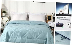 2025 Premium Upgraded Non-Vacuum Bed Quilt All Seasons 100% Cotton Filled - Picture 1 of 7