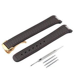 20 mm Gummi Silikon Ersatz Uhrenarmband für Omega Seamaster 300 AT150 Aqu... - Bild 1 von 6