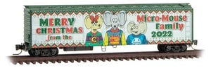 Micro-Trains MTL Z-Scale 50ft PD Box Car Micro-Mouse 2022 Christmas Holiday - Picture 1 of 1