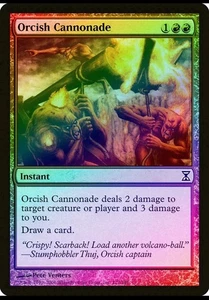 Magic the Gathering ORCISH CANNONADE #122/301 Time Spiral Red Foil Common 2006 - Picture 1 of 1