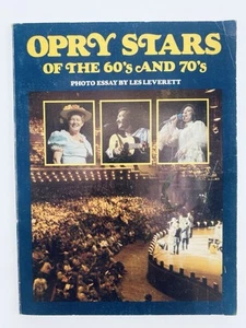 Opry Stars of the 60's and 70's Book by Les Leverett Photo Essay Vintage 1978 - Picture 1 of 6